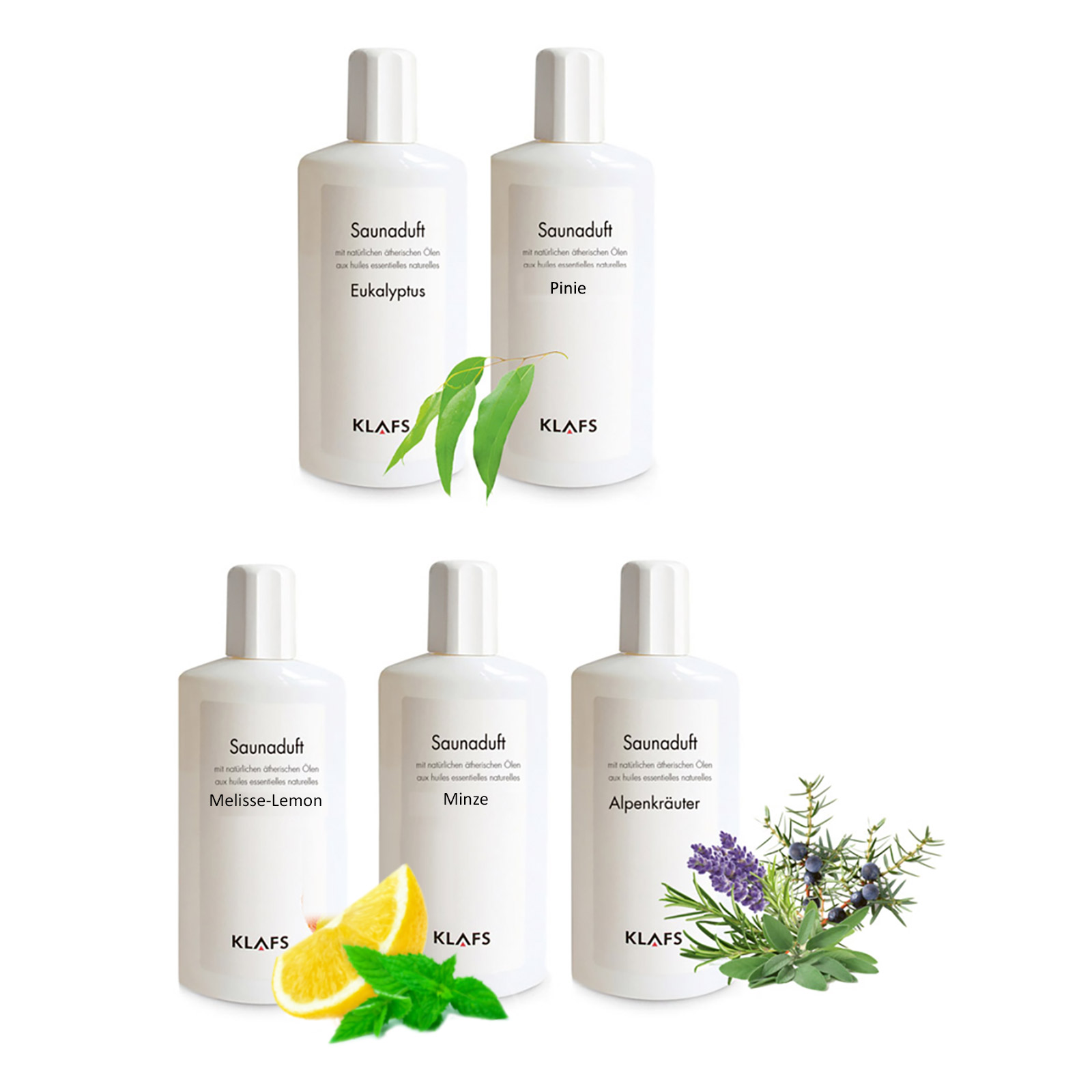 Grosses Saunaduft Paket II 5 x 250ml