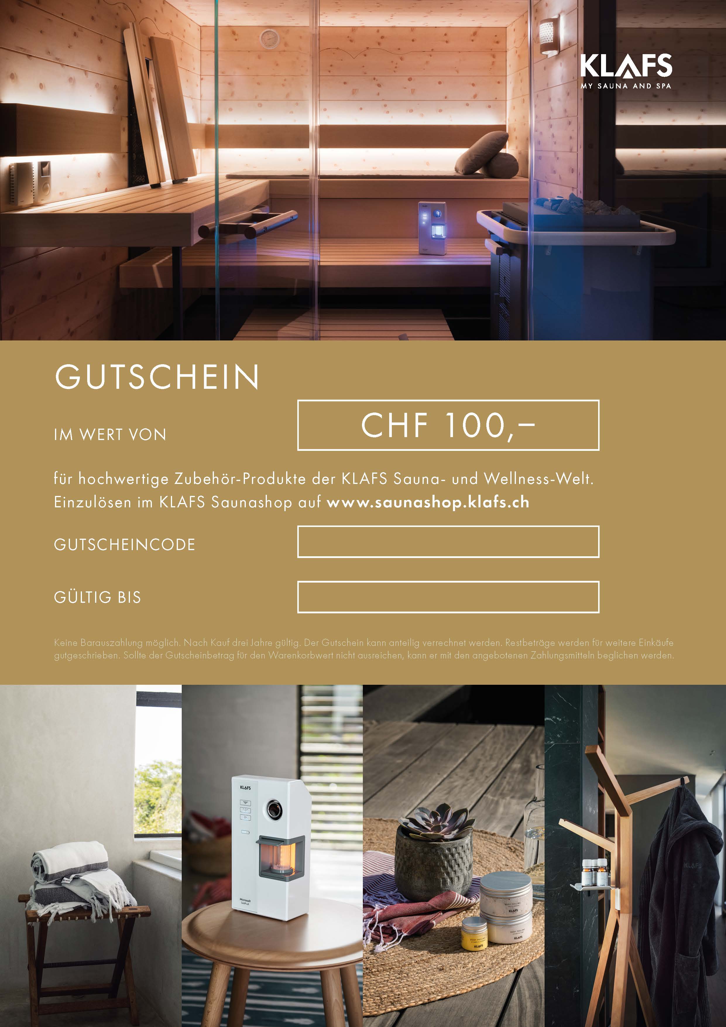 Geschenkgutschein CHF 100.-
