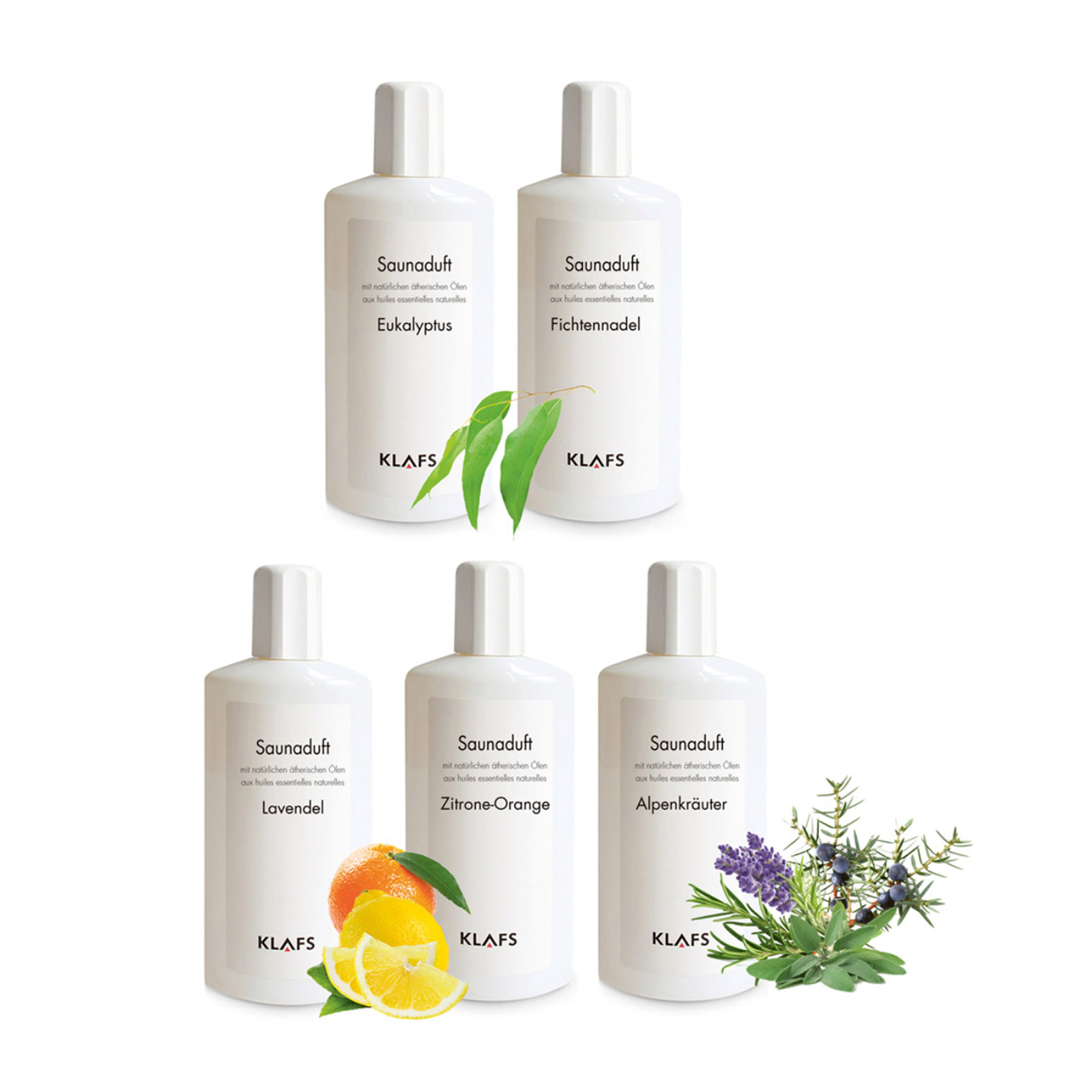 Grosses Saunaduft Paket 5 x 250ml