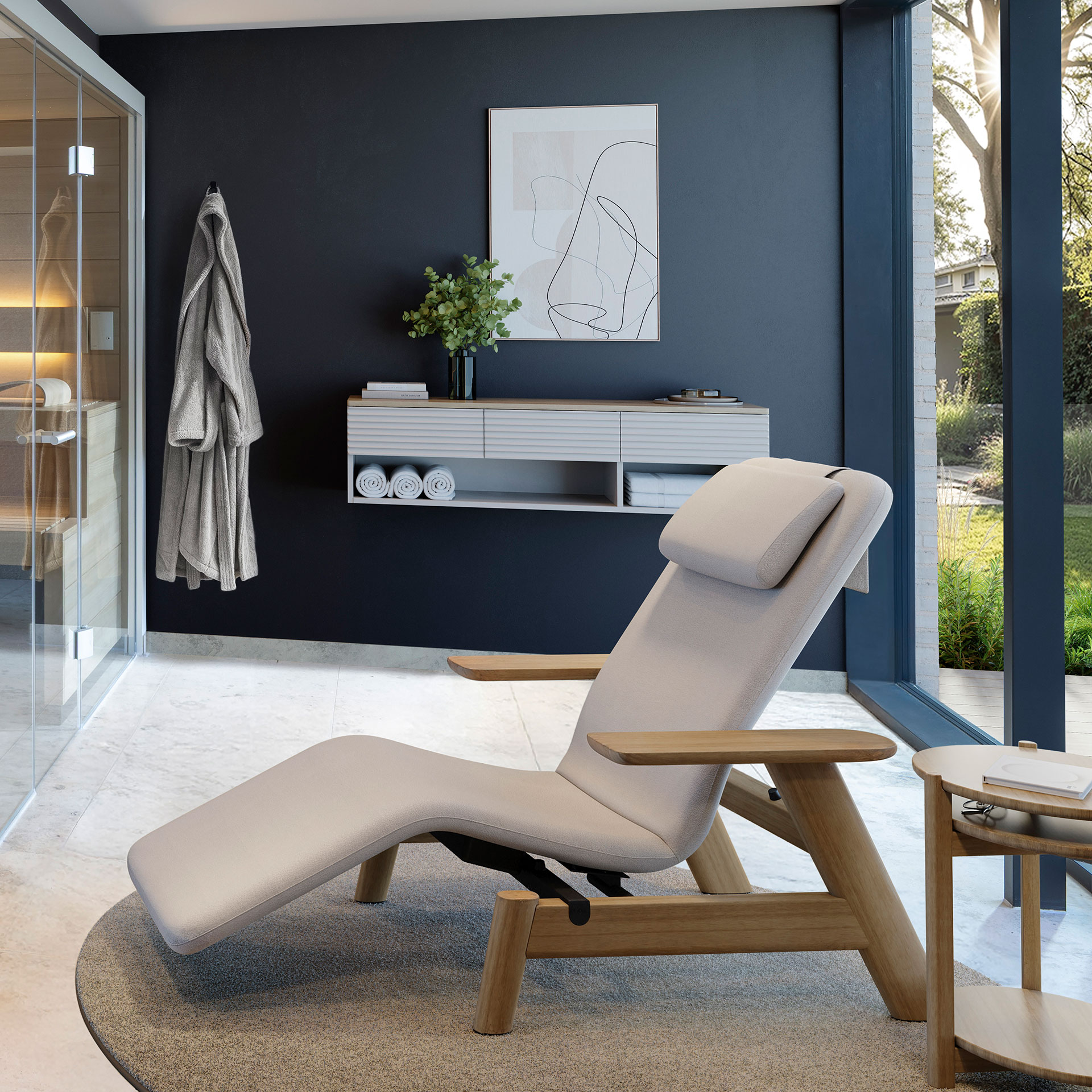 Wellnessliege SOMRA (unbeheizt) – Design by Sebastian Herkner