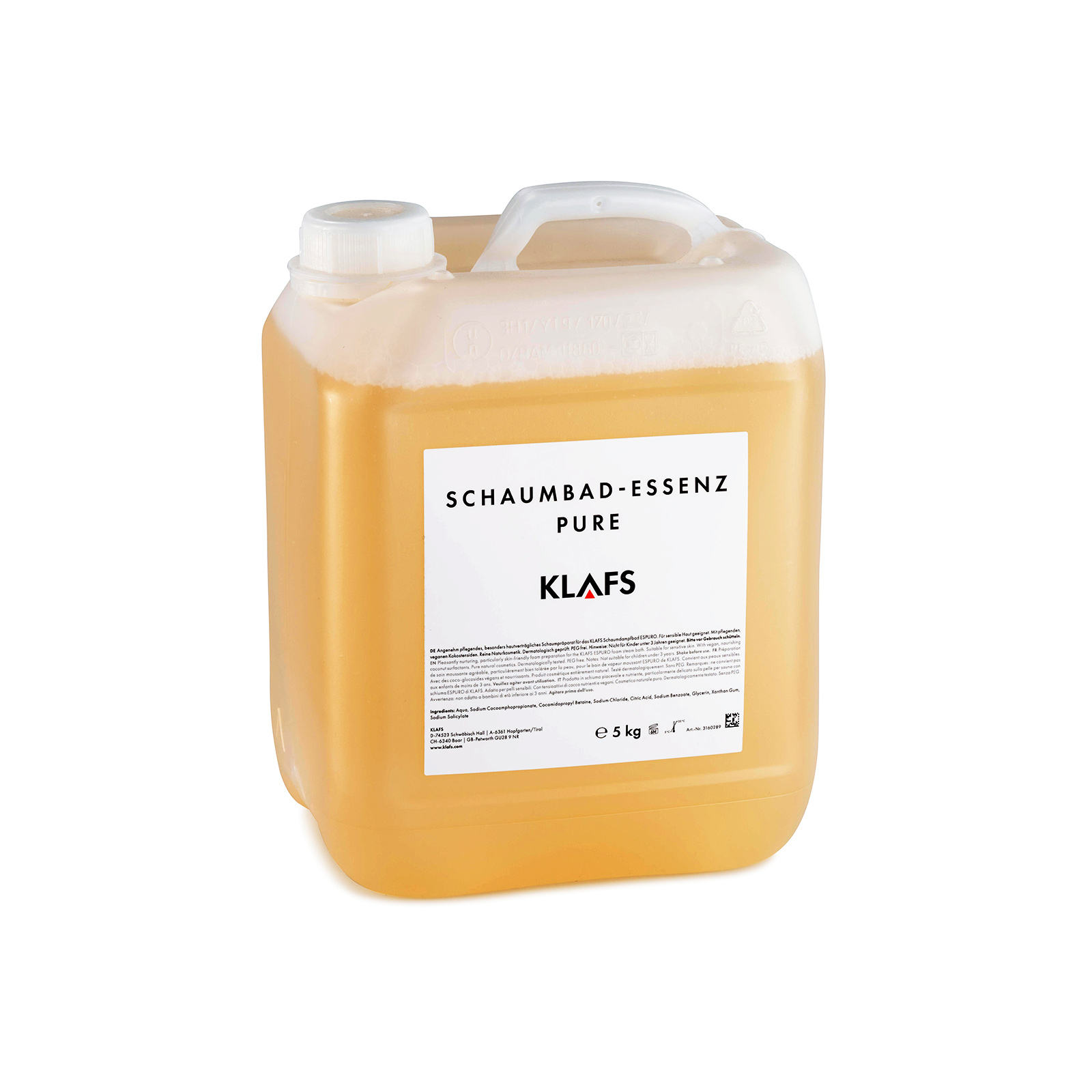 Schaumbad-Essenz PURE für das KLAFS Schaumdampfbad ESPURO®